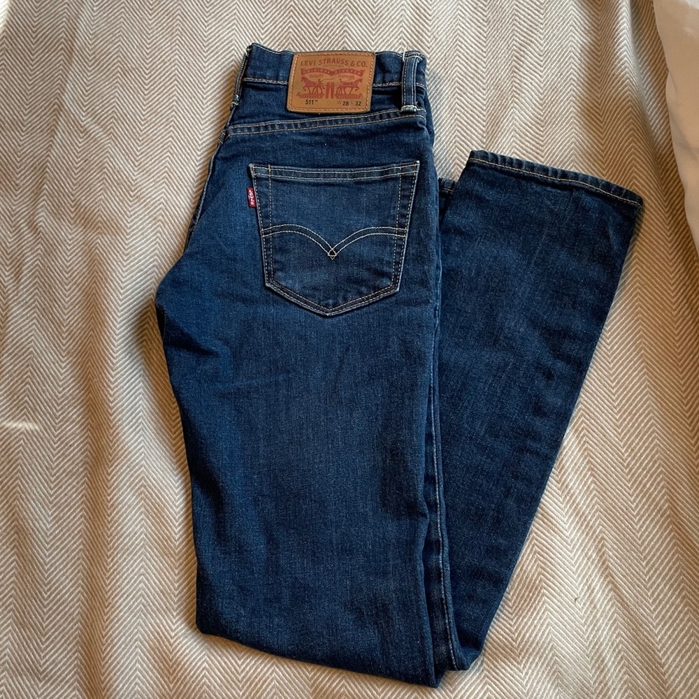 Mens Levi’s Dark Blue Jeans 511